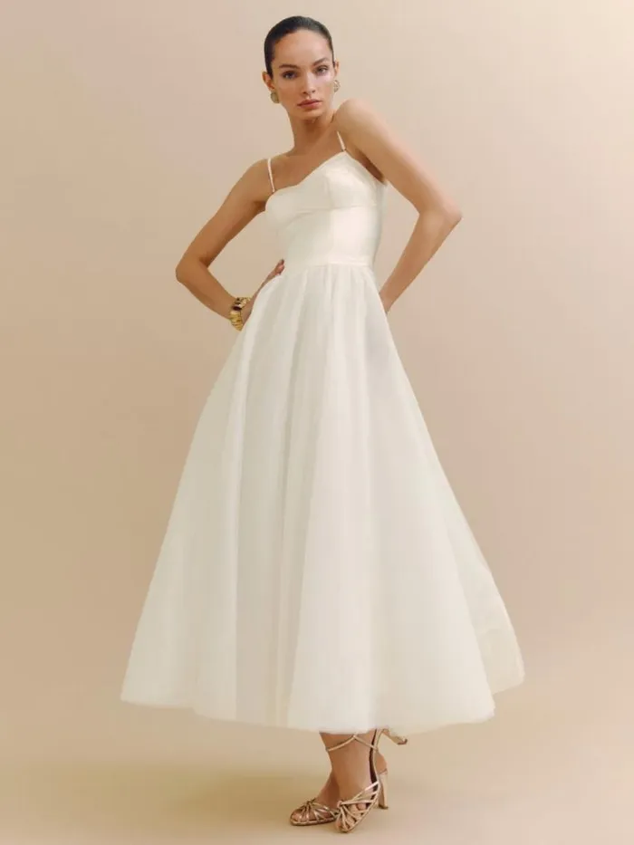Weddings The Reformation Alouette Dress Fior Di Latte