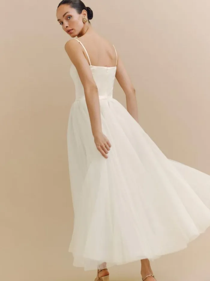Weddings The Reformation Alouette Dress Fior Di Latte