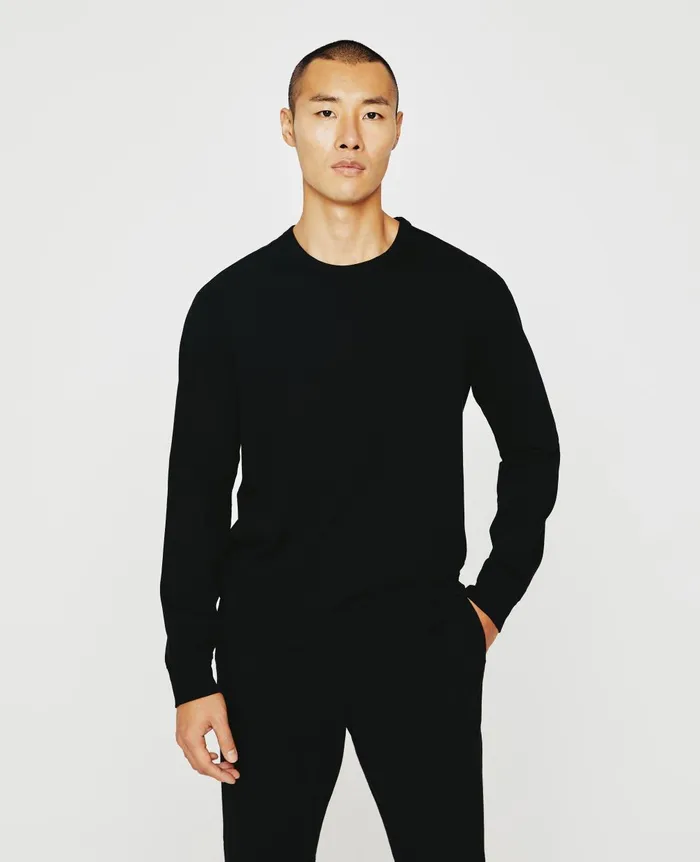 Wesley Pullover True Black Men AG Jeans Sweatshirts