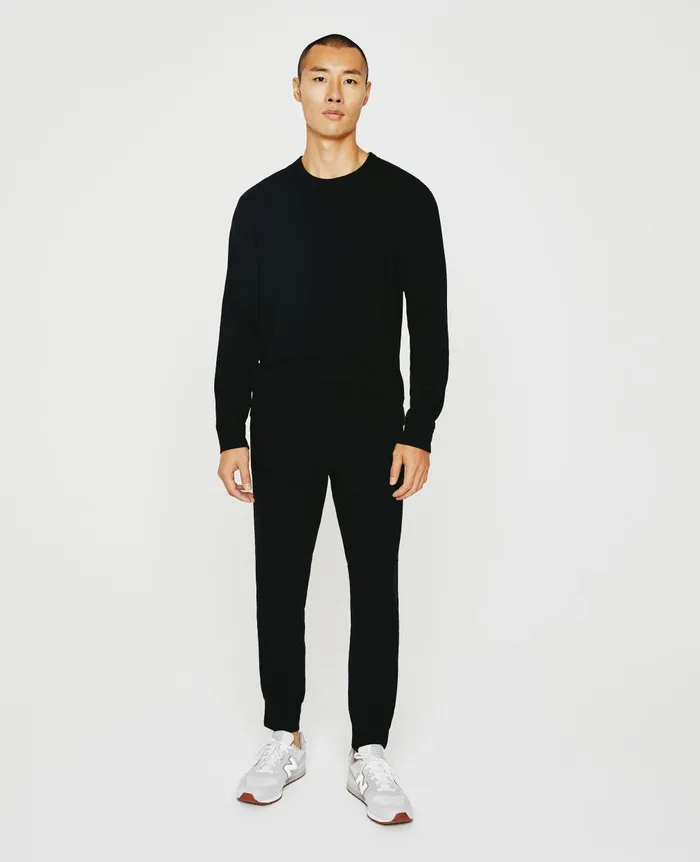 Wesley Pullover True Black Men AG Jeans Sweatshirts Wesley Pullover True Black Men AG Jeans Sweatshirts