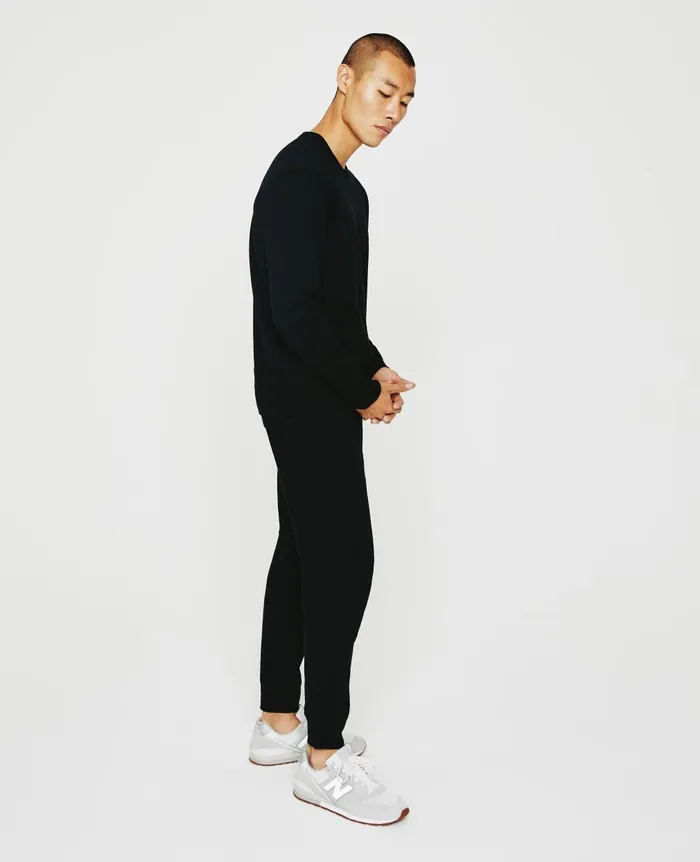 Wesley Pullover True Black Men AG Jeans Sweatshirts Wesley Pullover True Black Men AG Jeans Sweatshirts