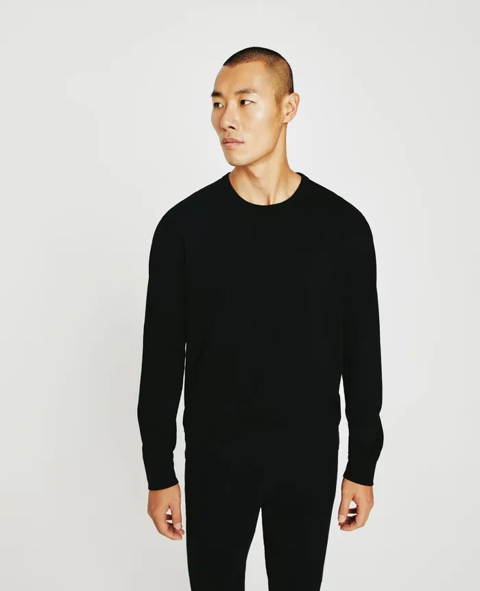 Wesley Pullover True Black Men AG Jeans Sweatshirts Wesley Pullover True Black Men AG Jeans Sweatshirts