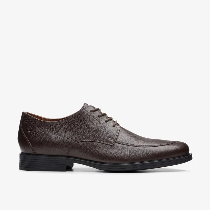 Whiddon Apron Dark Brown Tumbled Men Clarks Dress Shoes