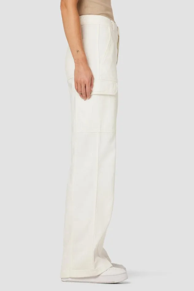 Wide Leg Women Hudson Jeans HighRise Wide Leg Cargo White Wide Leg Women Hudson Jeans HighRise Wide Leg Cargo White