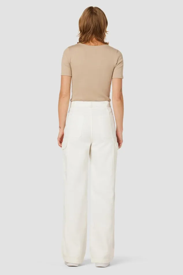 Wide Leg Women Hudson Jeans HighRise Wide Leg Cargo White Wide Leg Women Hudson Jeans HighRise Wide Leg Cargo White