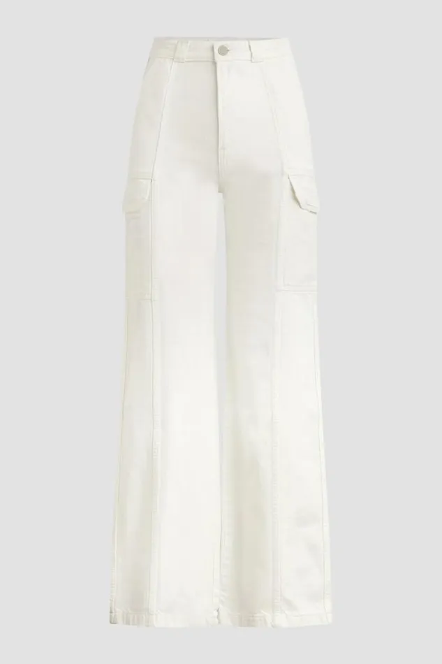 Wide Leg Women Hudson Jeans HighRise Wide Leg Cargo White Wide Leg Women Hudson Jeans HighRise Wide Leg Cargo White