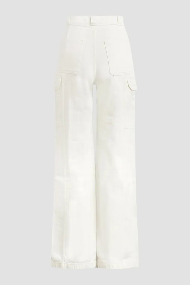 Wide Leg Women Hudson Jeans HighRise Wide Leg Cargo White Wide Leg Women Hudson Jeans HighRise Wide Leg Cargo White