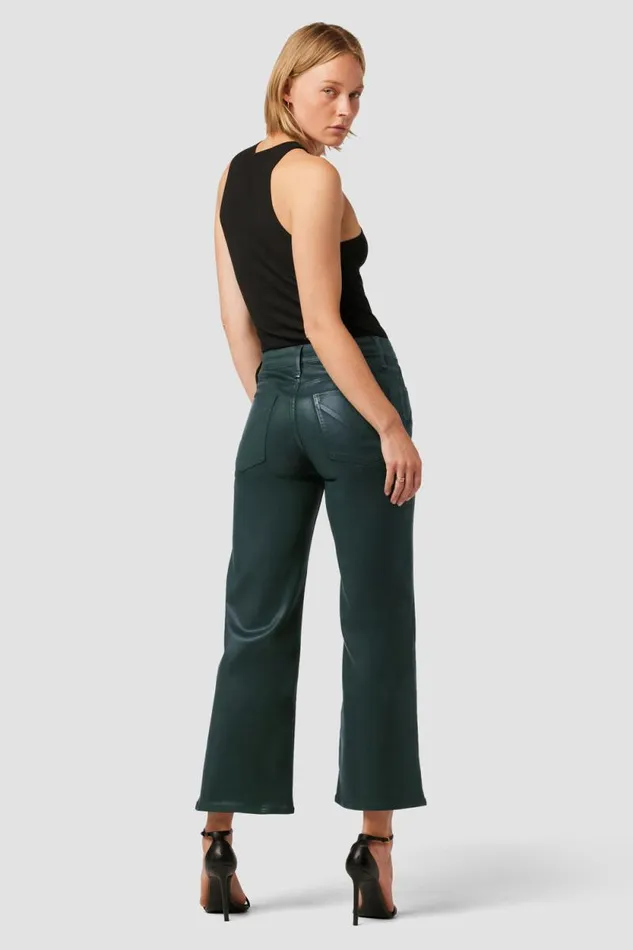 Wide Leg Women Hudson Jeans Rosie HighRise Wide Leg Ankle Jean Coated Scarab Wide Leg Women Hudson Jeans Rosie HighRise Wide Leg Ankle Jean Coated Scarab