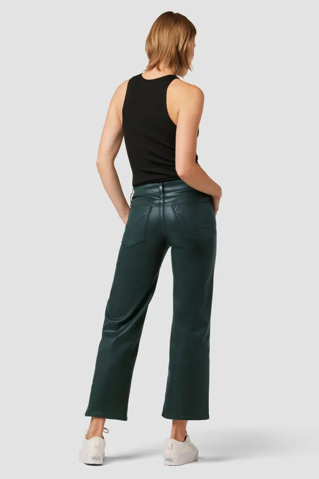 Wide Leg Women Hudson Jeans Rosie HighRise Wide Leg Ankle Jean Coated Scarab Wide Leg Women Hudson Jeans Rosie HighRise Wide Leg Ankle Jean Coated Scarab