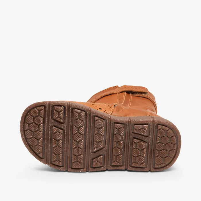 Winter boots bisgaardshoes KIDS noli lamb cognac Brown