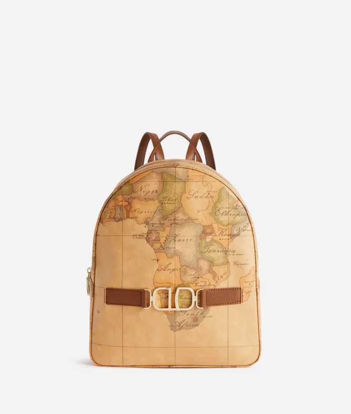 Woman Backpacks Bucket and Belt Bags Alviero Martini 3d Geo Backpack Chestnut