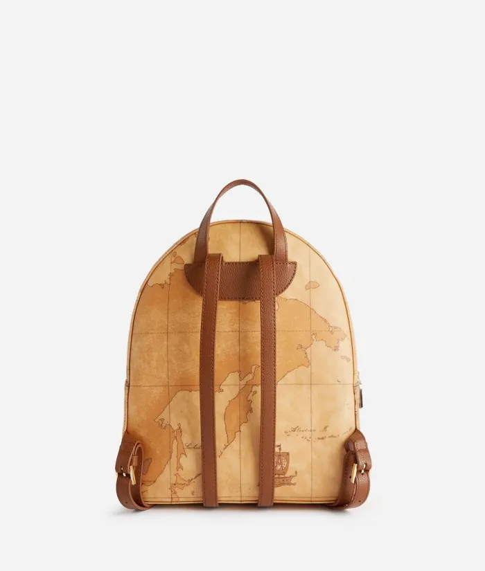 Woman Backpacks Bucket and Belt Bags Alviero Martini 3d Geo Backpack Chestnut