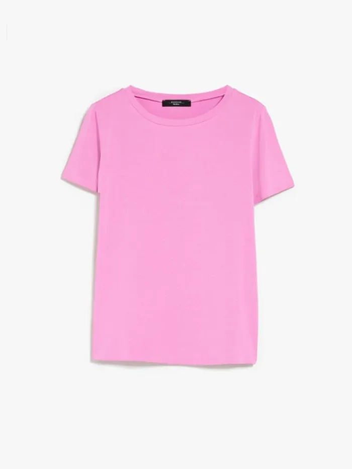 Woman Basic Jersey Tshirt Fuchsia Maxmara Tshirts Woman Basic Jersey Tshirt Fuchsia Maxmara Tshirts