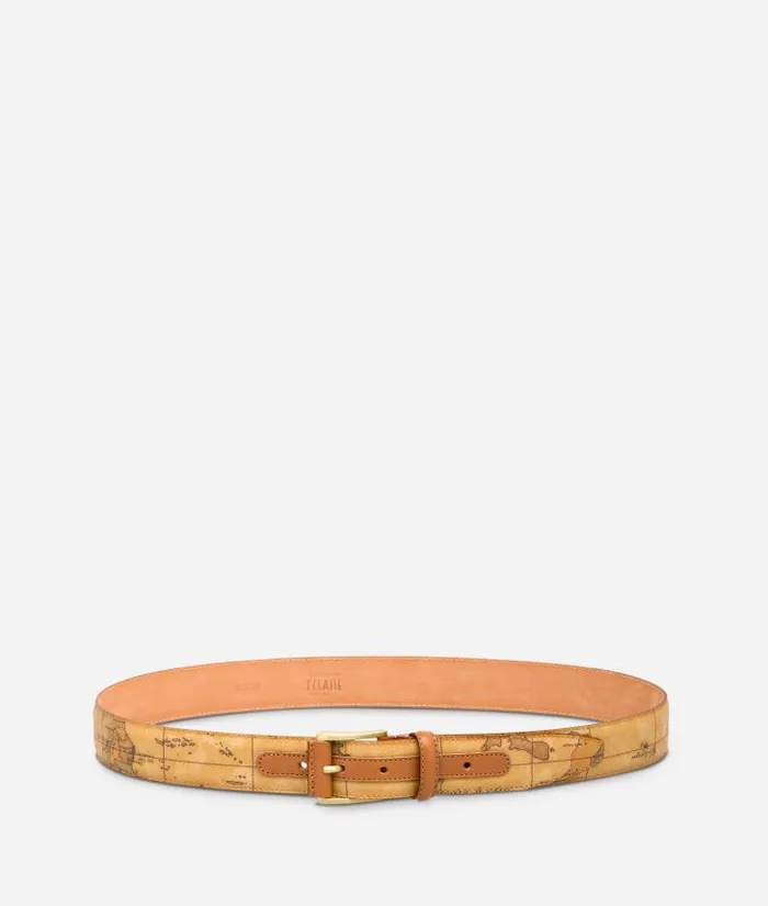 Woman Belts Alviero Martini Geo Classic Belt With Logo Buckle