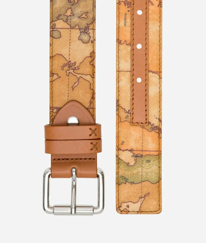 Woman Belts Alviero Martini Geo Classic Belt With Logo Buckle