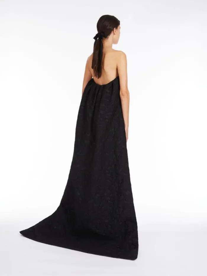 Woman Brocade Jacquard Bustier Dress Black Maxmara Dresses Woman Brocade Jacquard Bustier Dress Black Maxmara Dresses