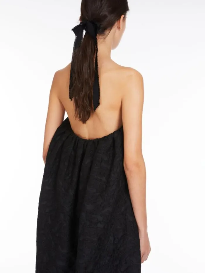 Woman Brocade Jacquard Bustier Dress Black Maxmara Dresses Woman Brocade Jacquard Bustier Dress Black Maxmara Dresses