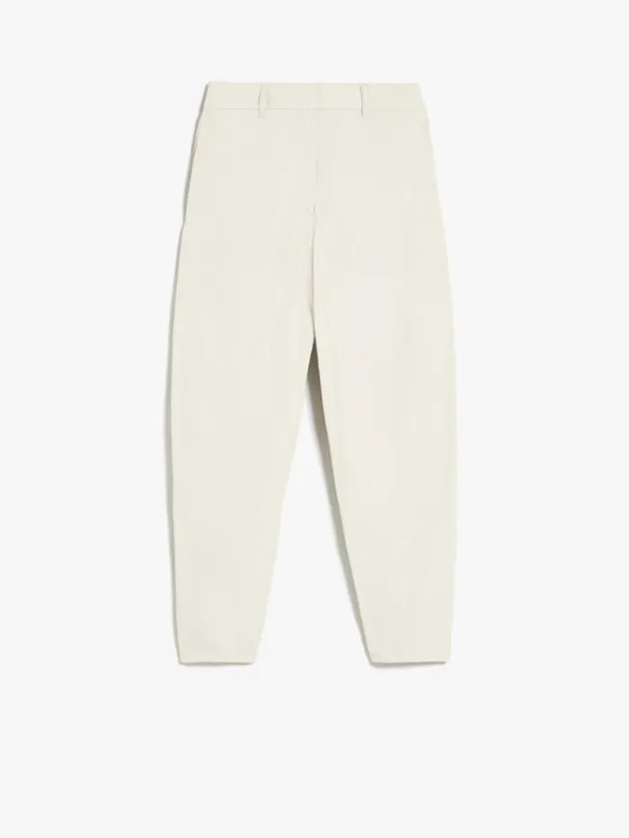 Woman Carrot Trousers In Radzimir Sand Maxmara Trousers Woman Carrot Trousers In Radzimir Sand Maxmara Trousers