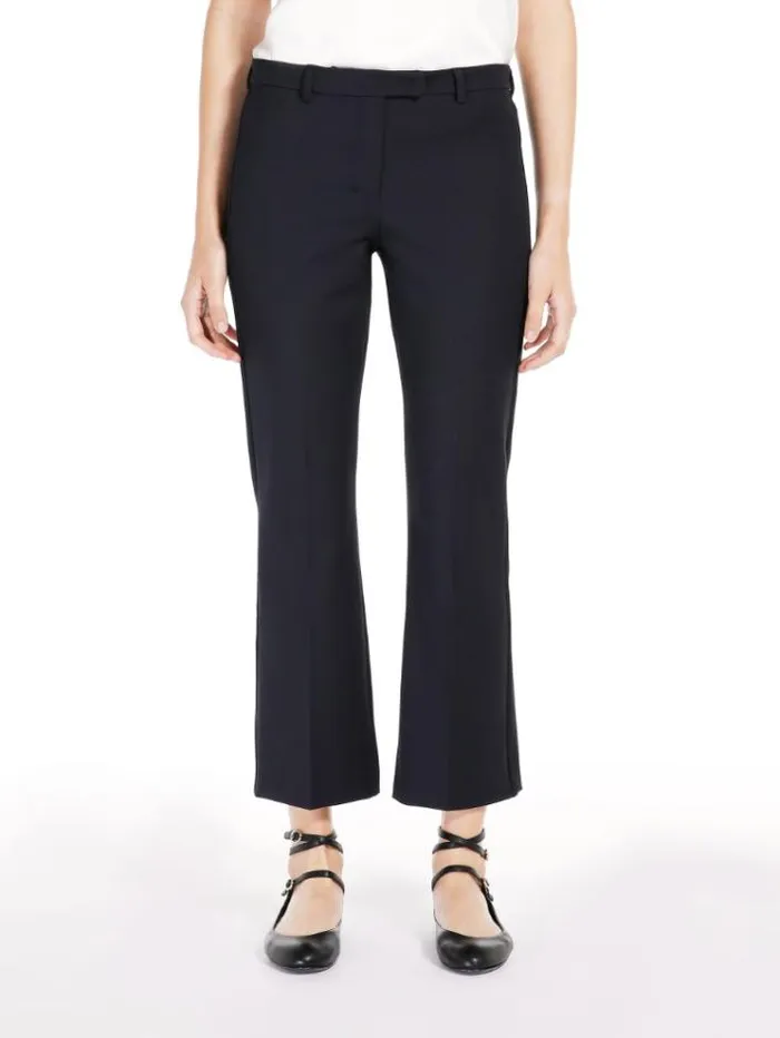 Woman Cottonblend Trousers Midnightblue Maxmara Trousers