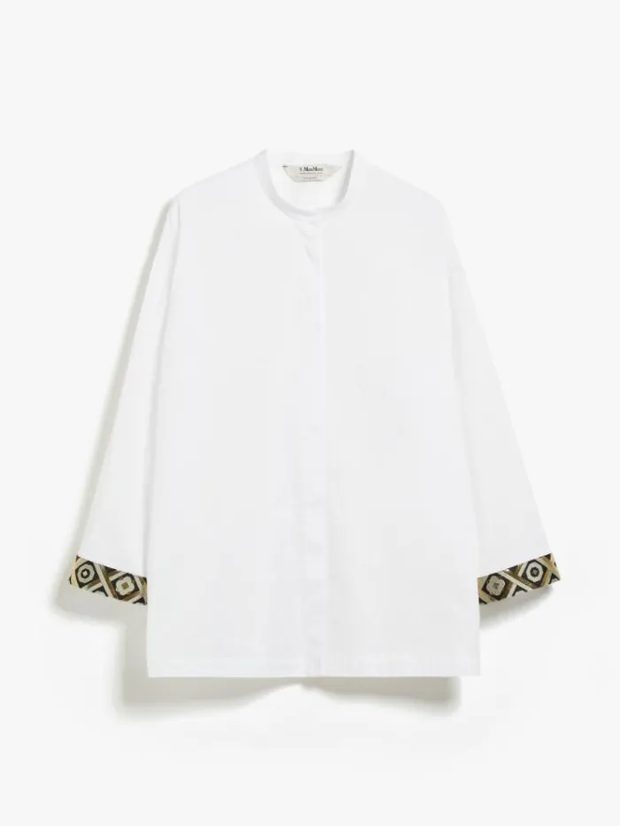 Woman Cotton Oxford Shirt White Maxmara Shirts And Tops Woman Cotton Oxford Shirt White Maxmara Shirts And Tops