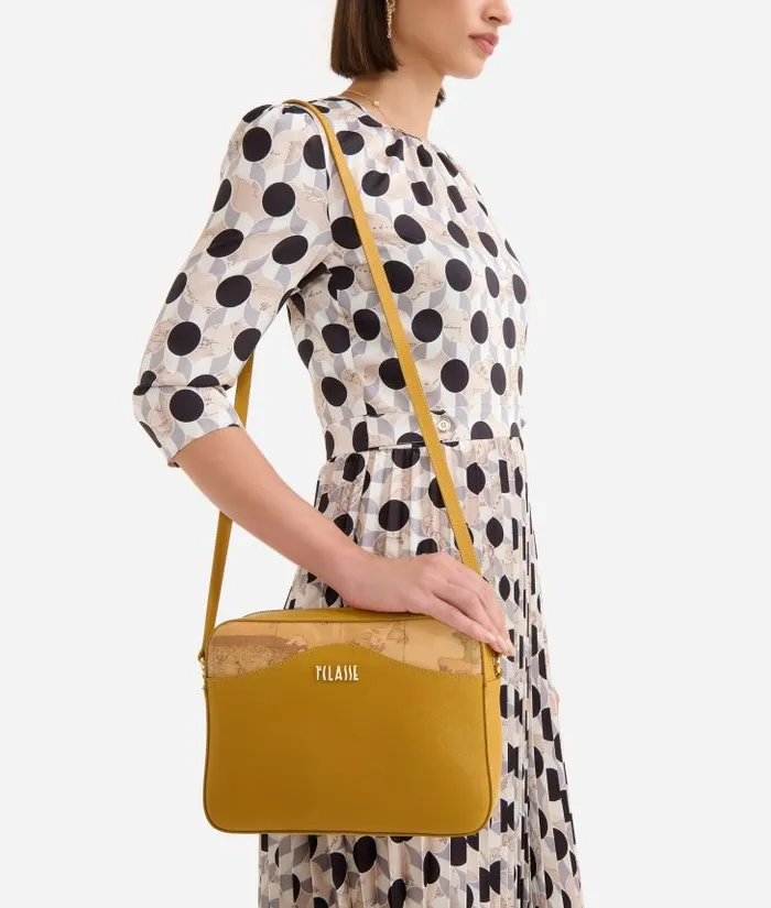 Woman Crossbody Bags Alviero Martini Digital City Reporter Crossbody Bag Oil Yellow