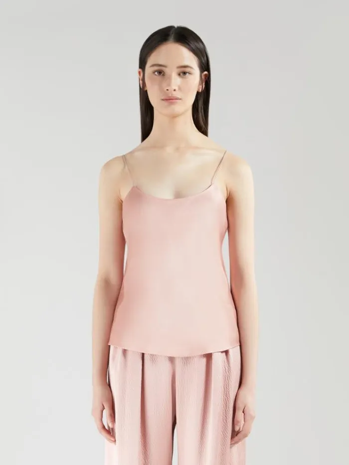 Woman Envers Satin Camisole Top Powder Maxmara Shirts And Tops