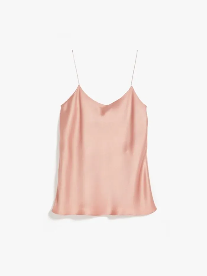 Woman Envers Satin Camisole Top Powder Maxmara Shirts And Tops Woman Envers Satin Camisole Top Powder Maxmara Shirts And Tops