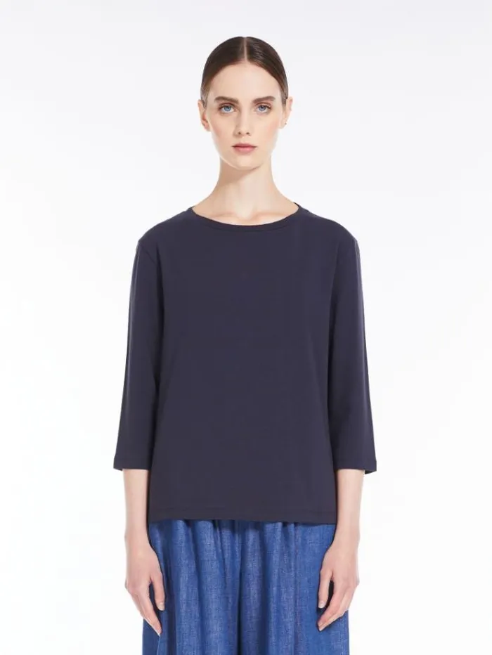 Woman Jersey Tshirt Ultramarine Maxmara Tshirts