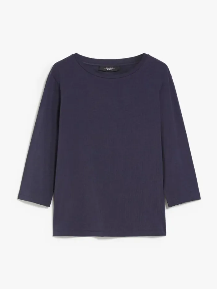 Woman Jersey Tshirt Ultramarine Maxmara Tshirts Woman Jersey Tshirt Ultramarine Maxmara Tshirts