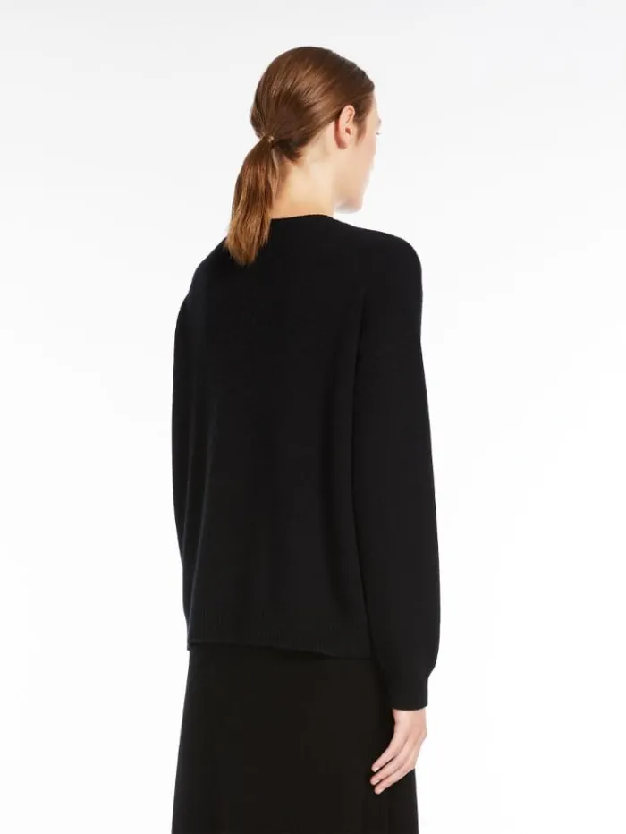 Woman Jewel Embroidered Cashmere Jumper Black Maxmara Knitwear And Sweatshirts Woman Jewel Embroidered Cashmere Jumper Black Maxmara Knitwear And Sweatshirts