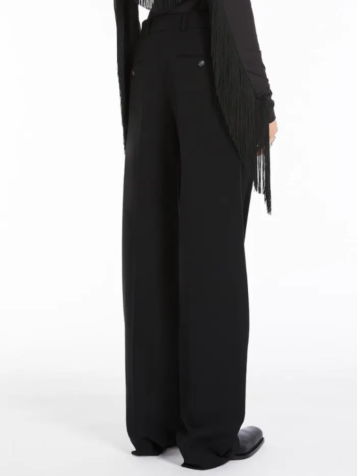 Woman Lowrise Boyfriend Trousers Black Maxmara Trousers Woman Lowrise Boyfriend Trousers Black Maxmara Trousers