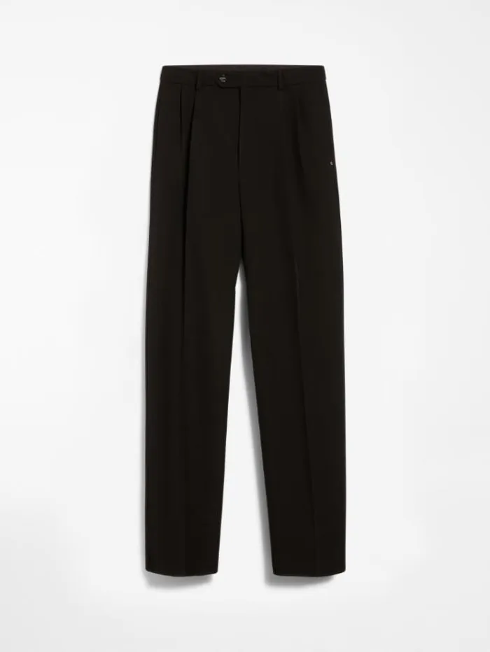 Woman Lowrise Boyfriend Trousers Black Maxmara Trousers Woman Lowrise Boyfriend Trousers Black Maxmara Trousers