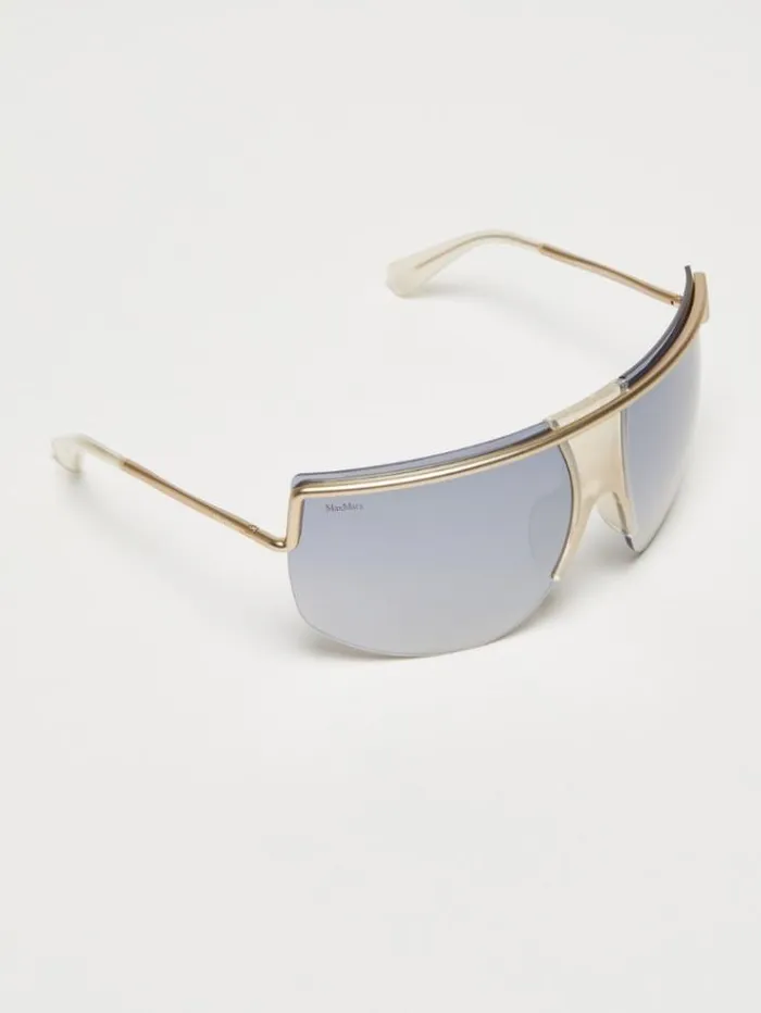Woman Mask Sunglasses Beige Maxmara Eyewear
