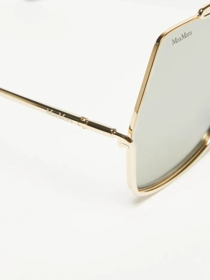 Woman Metallic Sunglasses Dark Grey Maxmara Eyewear Woman Metallic Sunglasses Dark Grey Maxmara Eyewear