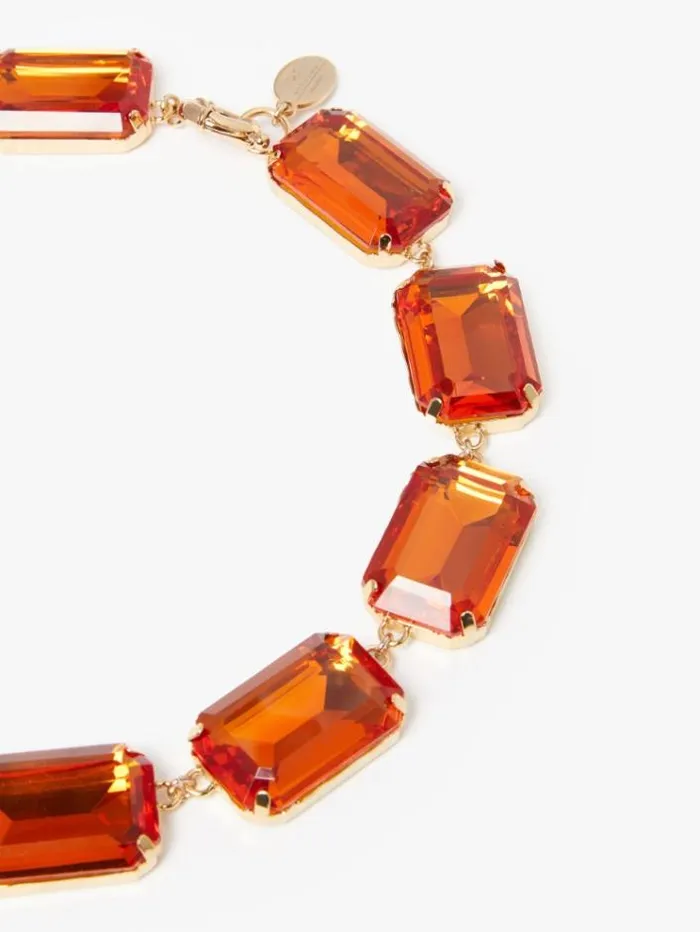 Woman Necklace With Bezels Yellow Maxmara Jewelry