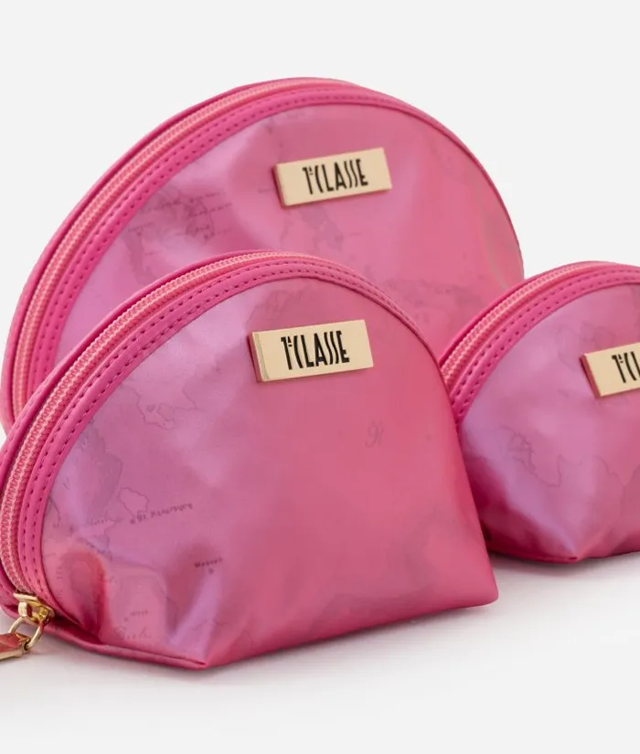 Woman Pouches and Toiletry Bags Alviero Martini Pouch Set Bubble Pink