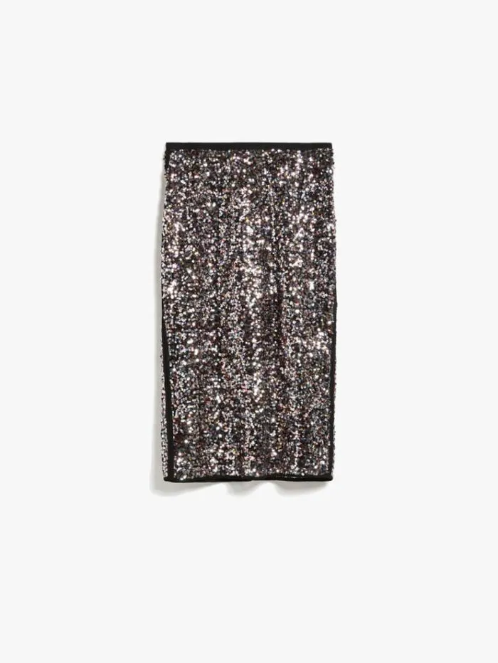 Woman Sequinned Pencil Skirt Multicolour Maxmara Skirts Woman Sequinned Pencil Skirt Multicolour Maxmara Skirts