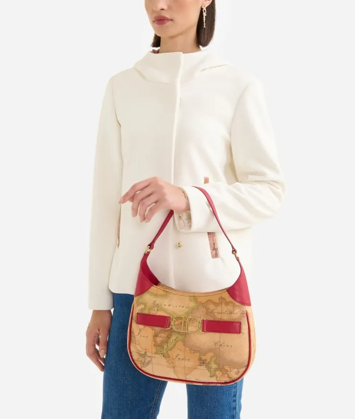 Woman Shoulder Bags Alviero Martini 3d Geo Shoulder Bag Raspberry