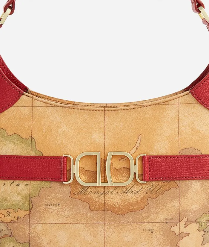 Woman Shoulder Bags Alviero Martini 3d Geo Shoulder Bag Raspberry
