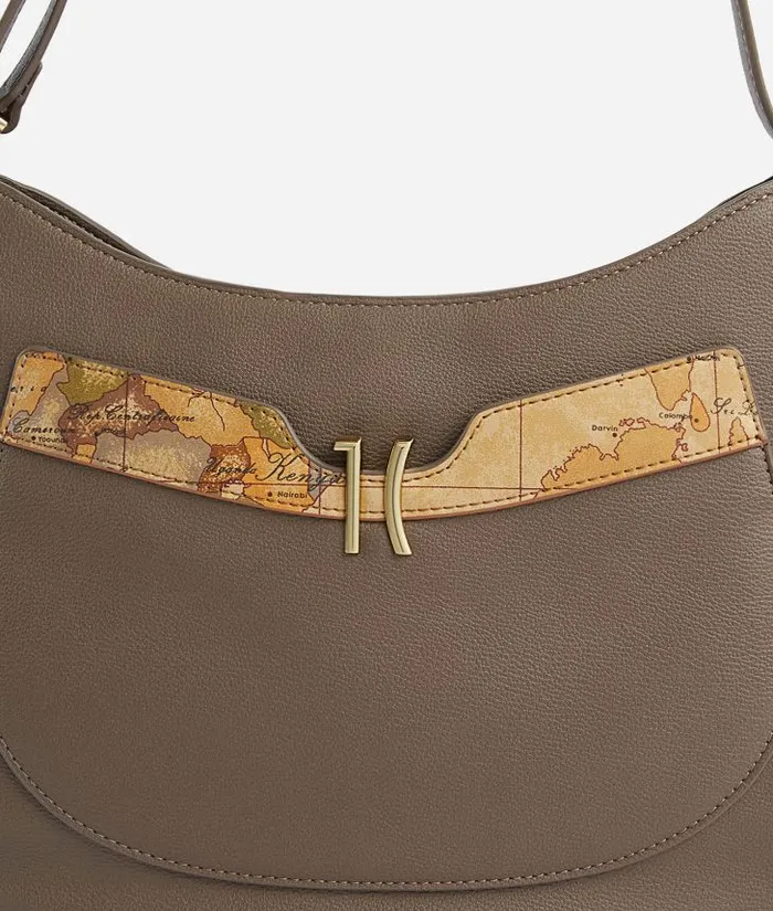 Woman Shoulder Bags Alviero Martini Innovative Vision Dual Wearability Shoulder Bag Dark Taupe