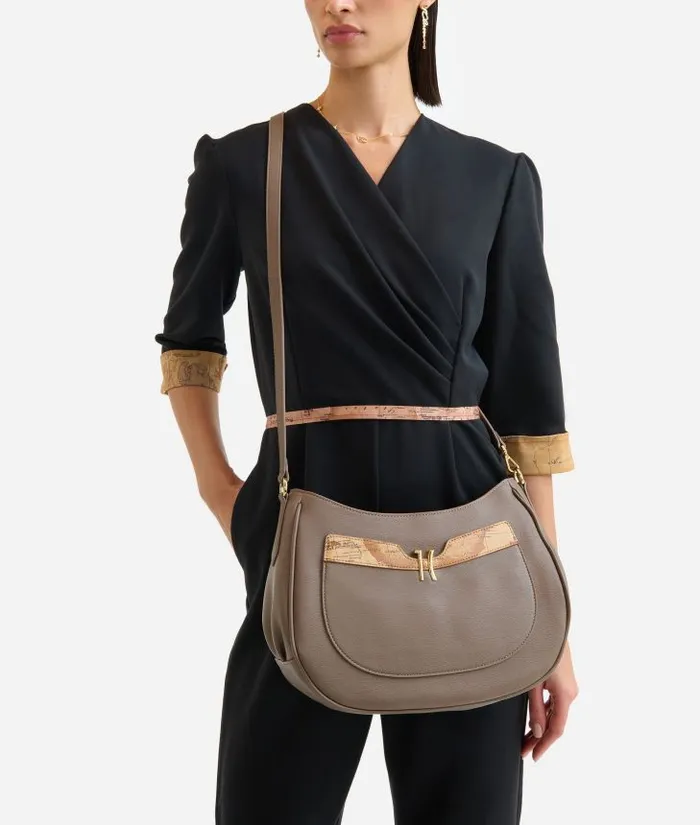 Woman Shoulder Bags Alviero Martini Innovative Vision Dual Wearability Shoulder Bag Dark Taupe