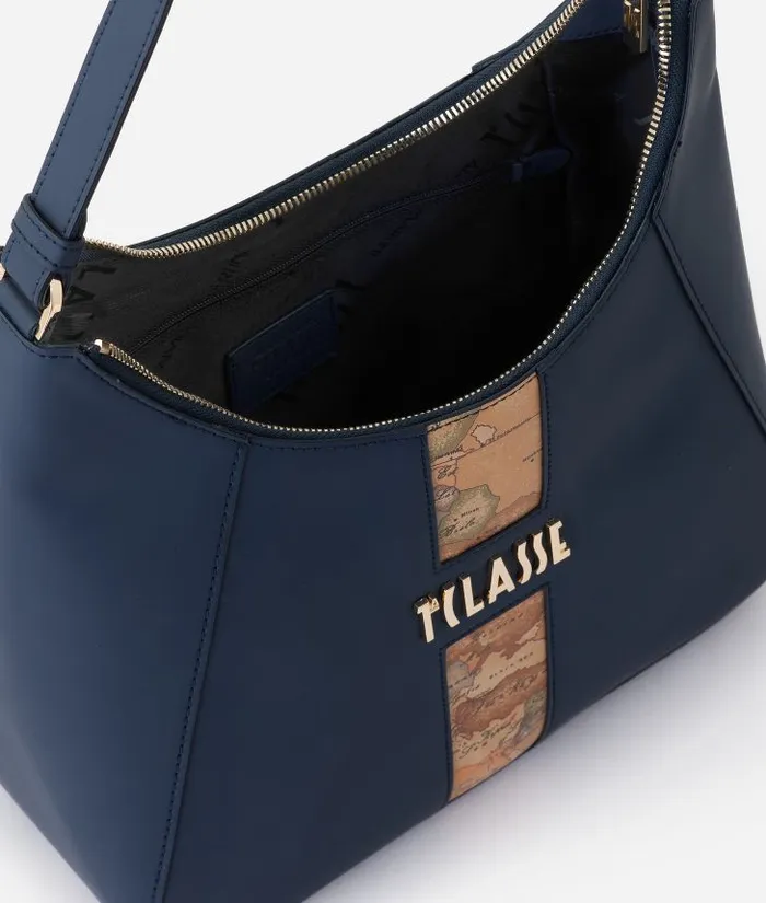Woman Shoulder Bags Alviero Martini Journey Geo Shoulder Bag Navy Blue