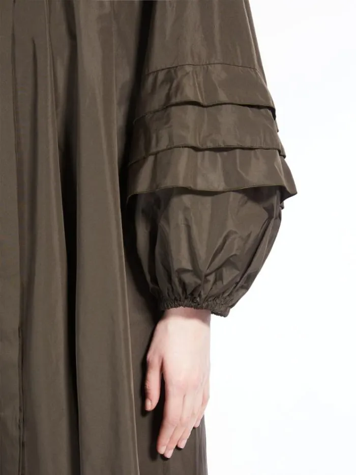 Woman Silkblend Taffeta Dress Kaki Maxmara Dresses Woman Silkblend Taffeta Dress Kaki Maxmara Dresses