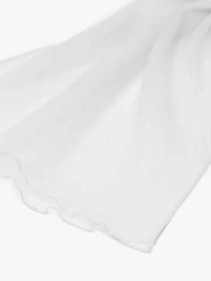 Woman Silk Crpe Stole Pearl Grey Maxmara Bridal Accessories