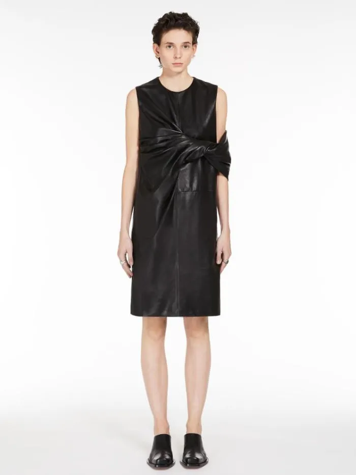 Woman Sleeveless Torchon Dress Black Maxmara Dresses