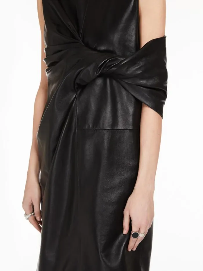 Woman Sleeveless Torchon Dress Black Maxmara Dresses Woman Sleeveless Torchon Dress Black Maxmara Dresses