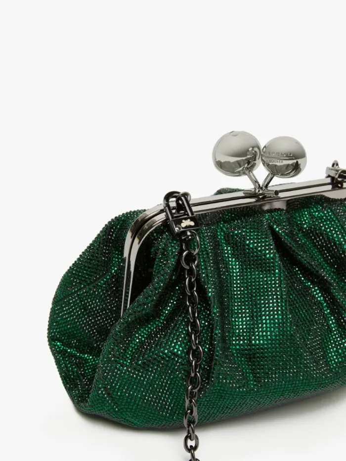 Woman Small Pasticcino Bag In Rhinestones Emerald Maxmara Weekend Bag Woman Small Pasticcino Bag In Rhinestones Emerald Maxmara Weekend Bag