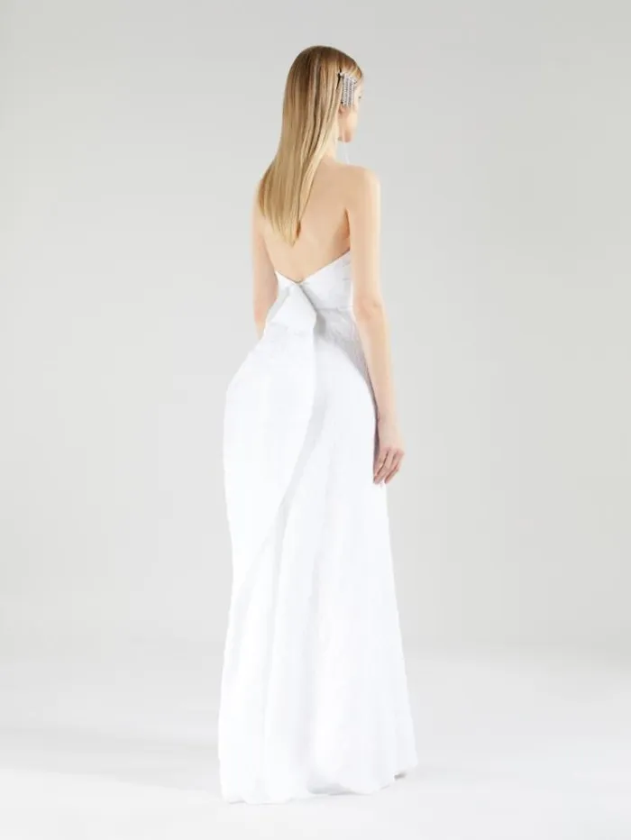 Woman Taffeta Bustier Dress White Maxmara Bridal Clothing