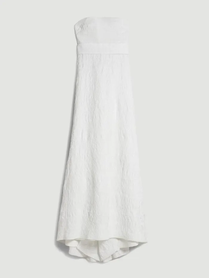 Woman Taffeta Bustier Dress White Maxmara Bridal Clothing Woman Taffeta Bustier Dress White Maxmara Bridal Clothing
