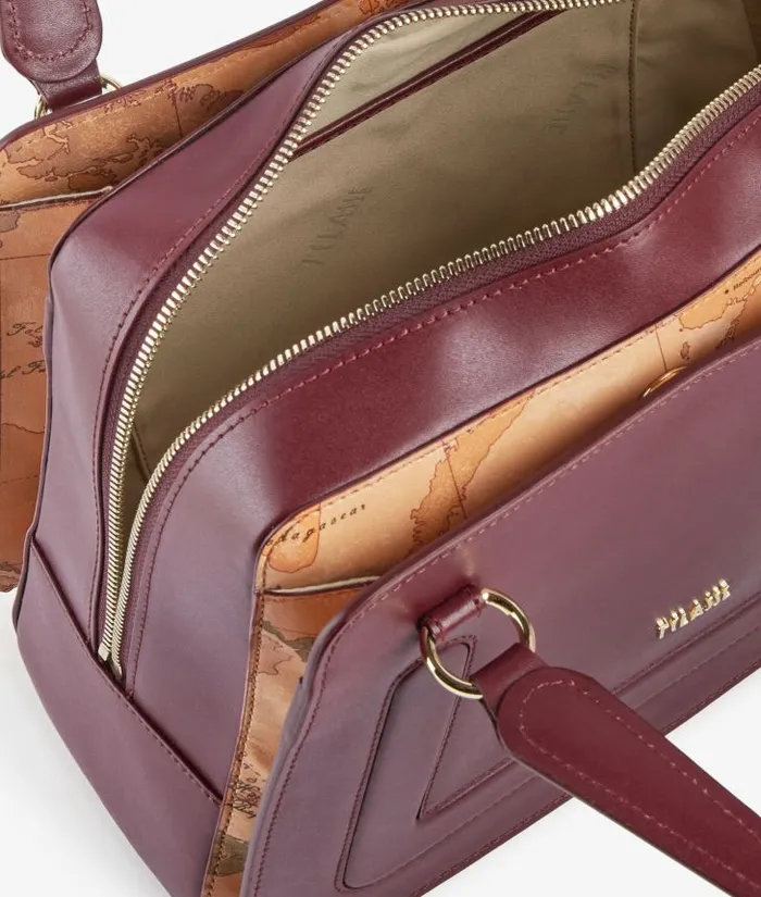 Woman Top Handle Bags Alviero Martini Future Bag Handbag With Crossbody Strap Burgundy